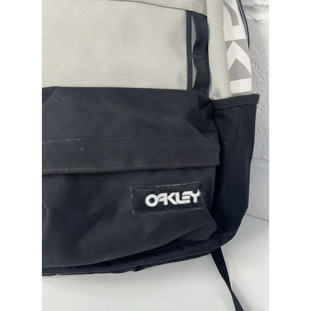 Oakley FS Colorblock‎ Cordura Nylon Backpack Black Gray Spellout